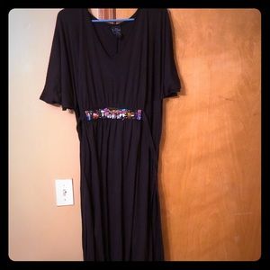 Black Cold Shoulder Maxi Dress